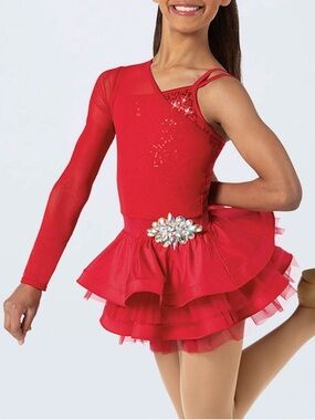 Weissman Red Dress Dance Costume